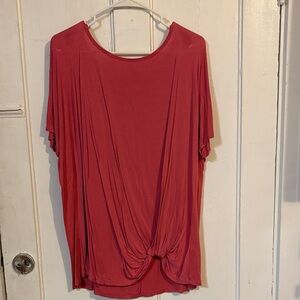 Maurices Coral Draped Women's Blouse